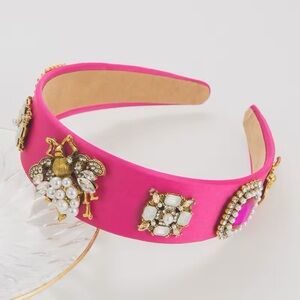 Embellished Pink Headband